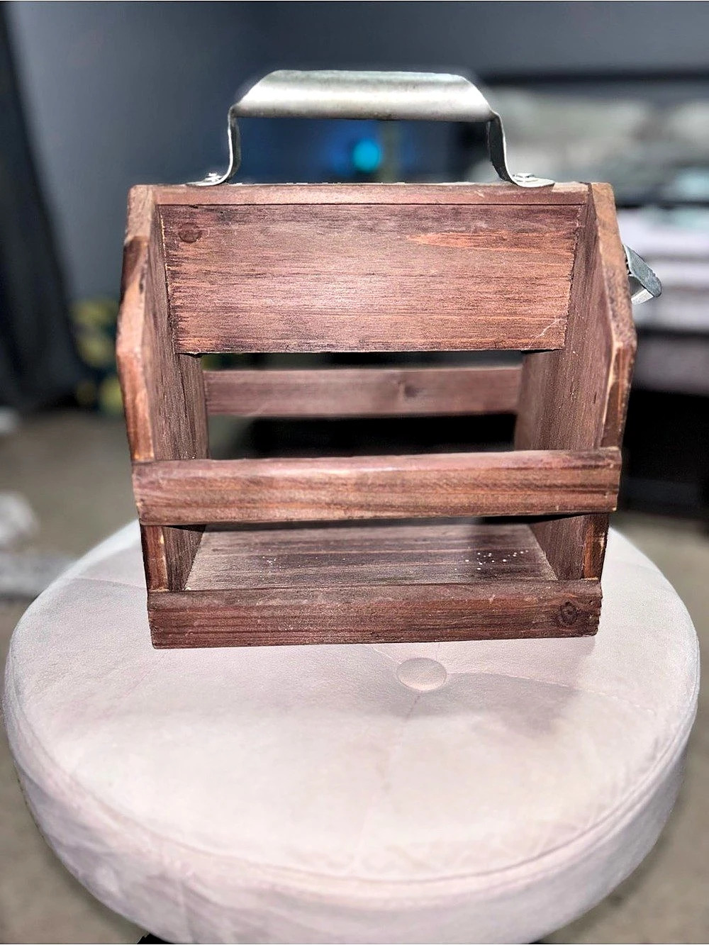 Wooden Beverage Carrier with Bottle Opener